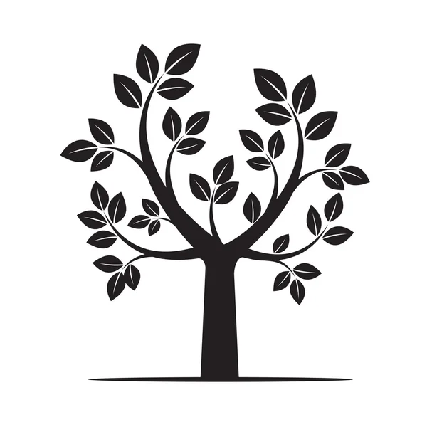 Forme de l'arbre. Illustration vectorielle . — Image vectorielle
