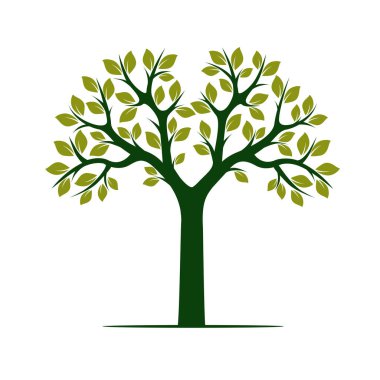 Renk Ağaç kökleri ile. Vektör çizim.