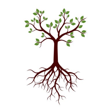 Yaz ağaç. Vektör çizim.