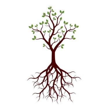 Yaz ağaç. Vektör çizim.