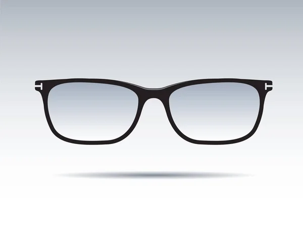 Schwarze Brille isoliert. Vektorsymbole. — Stockvektor