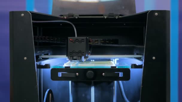 工作期间3D打印机 — 图库视频影像