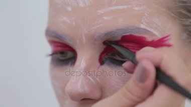 2 tekila. Profesyonel makyaj oluşturma yüz makyaj sanat