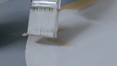 Profesyonel kadın dekoratör, tasarımcı ahşap daire dekorasyonu.