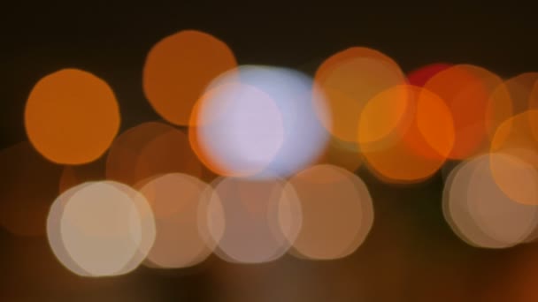 Abstract traffic light bokeh background — Stock Video