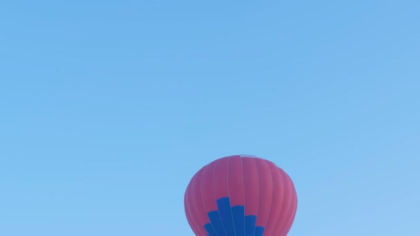 Horkovzdušný balón startuje — Stock video