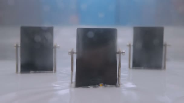 Generador de ondas de agua en el museo de tecnología — Vídeos de Stock