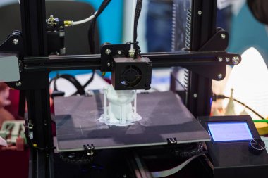 Plastik model otomatik 3d yazdırma işlemi yazıcı makine