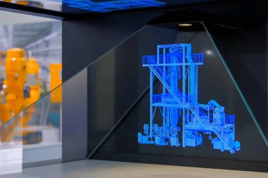 3D öncü sanal fan reklam projektörü