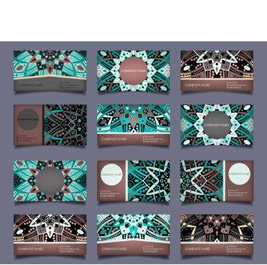 kartları vektör soyut set