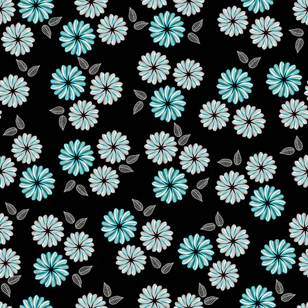 Flower seamless vector pattern — Stock Vector