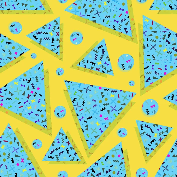 Triangles géométriques de fond sans couture — Image vectorielle