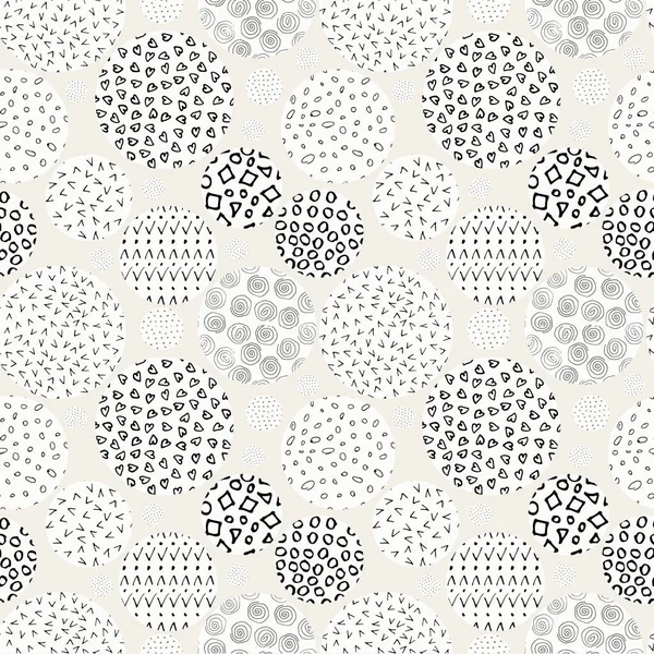 Hand drawn marker and ink seamless patterns — Stock Vector