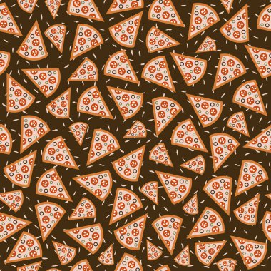 Pizza dilimleri seamless modeli