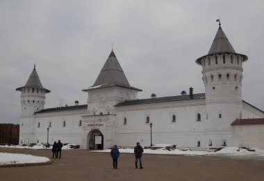 Manzara ve mimari Tobolsk Kremlin kış içinde. Rusya