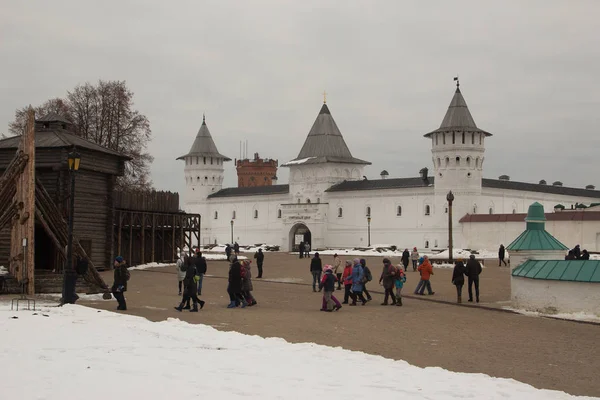 Manzara ve mimari Tobolsk Kremlin kış içinde. Rusya
