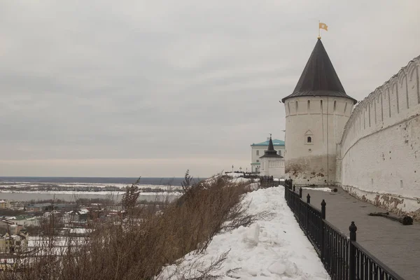 Manzara ve mimari Tobolsk Kremlin kış içinde. Rusya