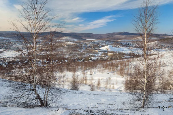 ウラル昼間の冬の風景 カラバシュ ロシア — ストック写真