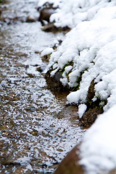 Snow in extremely cold weather