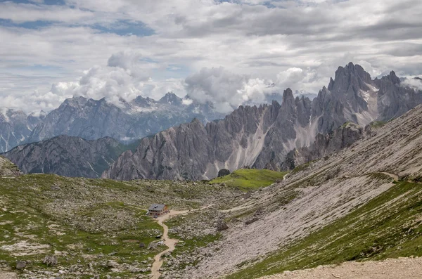 Dolomites Alpler, dağ, yaz, İtalya