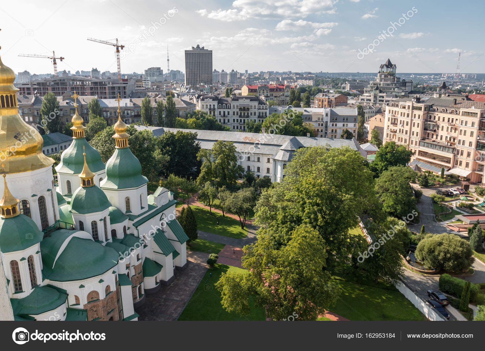 Kiev, Ukraine, panoramic city view — Stock Photo ...