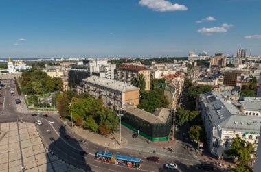 Kiev, Ukrayna, panoramik şehir manzaralı