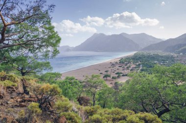 Plajda Türk resort, Chirali, Türkiye'nin yakın turkuaz su
