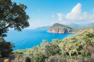Plajda Türk resort, Chirali, Türkiye'nin yakın turkuaz su