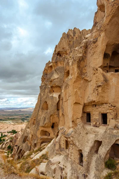 Uchisar Burg atemberaubende Aussicht, Türkei, Kappadokien — Stockfoto