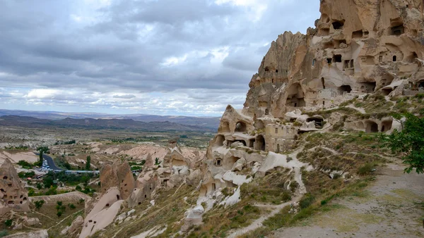 Felsformationen im Taubental von Kappadokien, Türkei — Stockfoto