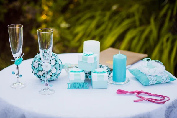 Wedding composition candy bar — Stock Photo, Image