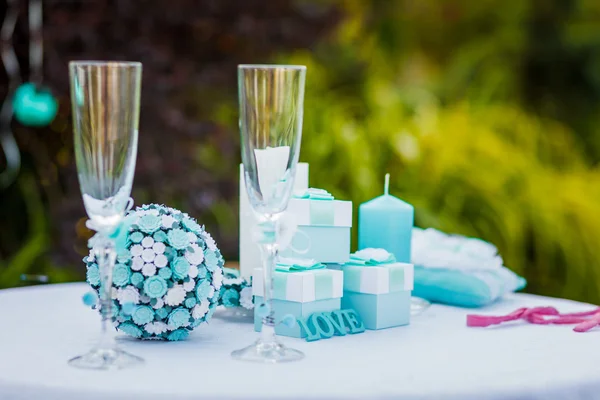Wedding composition candy bar — Stock Photo, Image