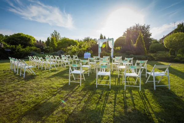 Beautiful wedding set up — Stock Photo, Image