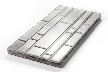 metal yüzey dokusunu kalıplanmış