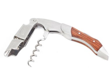 Çok amaçlı bıçak üzerinde beyaz izole