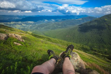 Dağ çizmeleri güzel Wiev Doğa