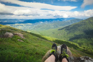 Dağ çizmeleri güzel Wiev Doğa