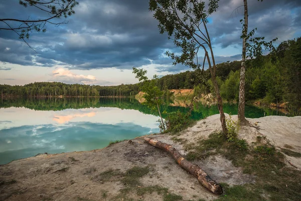 Jezioro Brzeg Idiotyczna Natura Lato Zdjęcia Stockowe bez tantiem