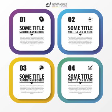 Modern Infographic tasarım. Diyagramı şablonu. Vektör