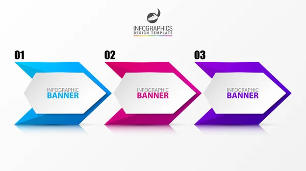 Elementos modernos de infografía de flechas. Concepto empresarial. Vector — Vector de stock