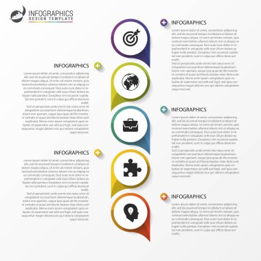 Zaman çizelgesi kavramı. Infographic tasarım şablonu. Vektör