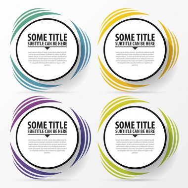 Daire Infographic kavramı. Diyagramı şablonu. Vektör
