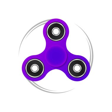 Spinner kıpır. Stres giderici oyuncak. Düz tasarlamak vektör