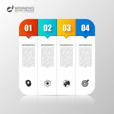 Daire infographics. Diyagramı şablonu. Vektör çizim