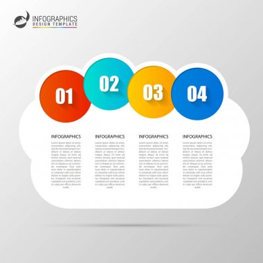 Daire infographics. Diyagramı şablonu. Vektör çizim