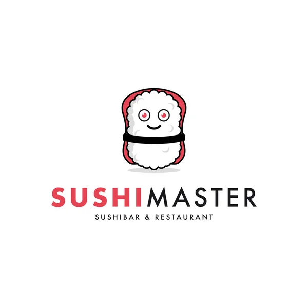 Sushi restaurant. Rice figure. Japanese food. Vector — Stock Vector