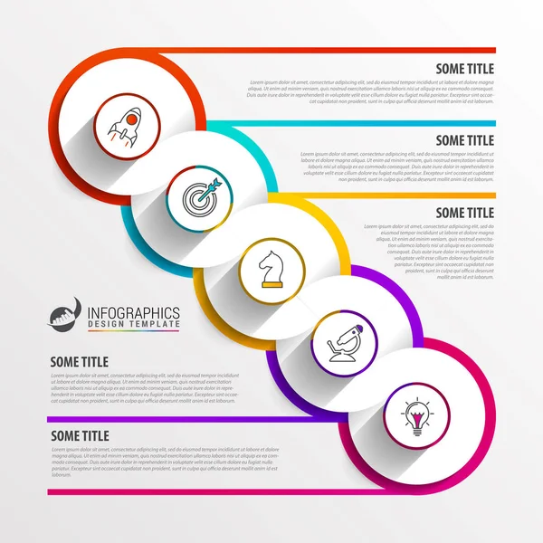 Daire infographics. Diyagramı şablonu. Vektör çizim