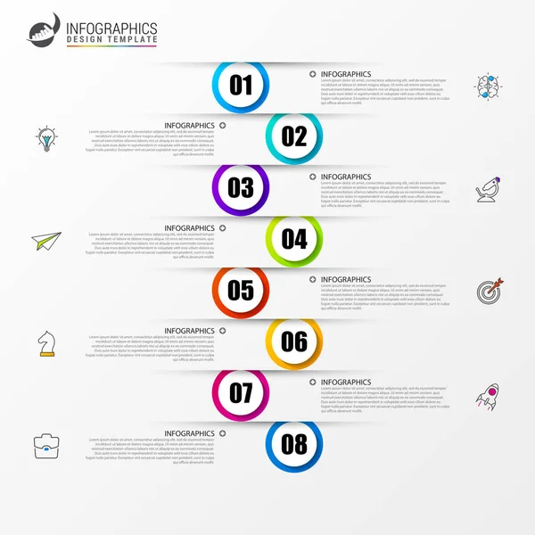 Zaman çizelgesi. Infographic tasarım şablonu. İş kavramı. Vektör
