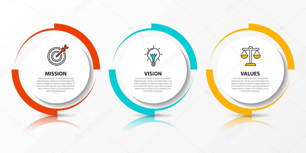 Infographic design template. Creative concept with 3 steps