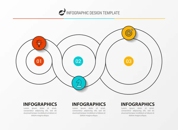 Modèle Conception Infographie Concept Créatif Étapes Peut Être Utilisé Pour — Image vectorielle